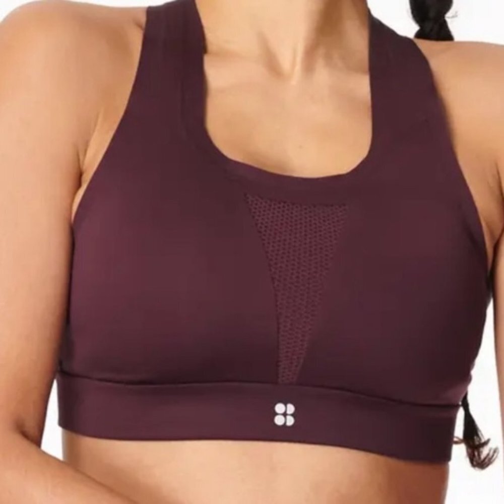 NWOT Sweaty Betty Maroon All Train Sports Bra